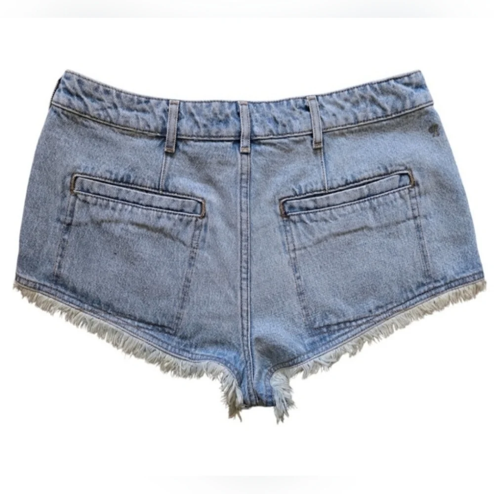 NWT Anthropologie Pilcro Pitched Micro Denim Shorts, Size 29 - Picture 7 of 13